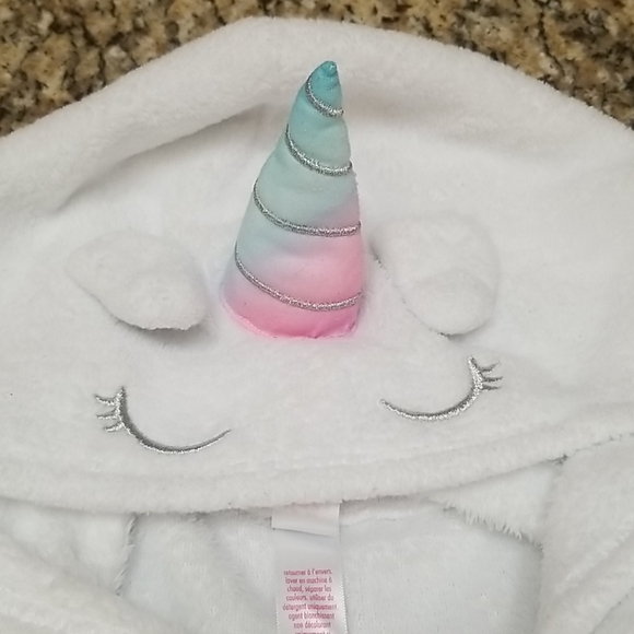 "I'm Really a Unicorn" Soft White Sweater w/Hoodie - Picture 8 of 13